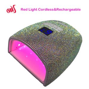 Tırnak kurutucular bling rhinestones kablosuz şarj edilebilir LED LED tırnak lambası jel Cille Kürleme Maquina de unha em jel Secador UV kabin tırnak araçları 230814