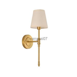 Wall Lamps Nordic copper lamp rural Wall Lamp for Decorative Mirror Bedroom Corridor Stairs Modern Wall Sconce Indoor Luminaire led lights HKD230814