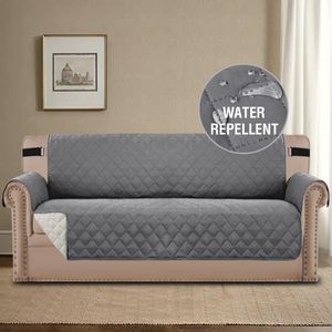 Waterproof Plain Sofa Cover for Living Room Anti-Slip Water Repellent Couch Slipcovers Pet Dog Kids Sofa Cushion Furniture Mat