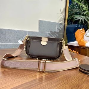 MULTI POCHETTE ACCESSORIES Luxury bag M44840 Designer Womens Wallet Cross Body bags men Genuine Leather hand bag Shoulder chain half moon Totes Underarm Clutch bags