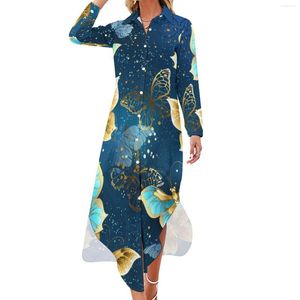 Abiti casual Steampunk Butterfly Chiffon Dress Sexy V Neck Abstract Animal Assument Pretty Female streetwear Gift Idea