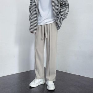 Мужские брюки 2023 Весенний осень случайный костюм Корейский фшион Прямой мешковатый