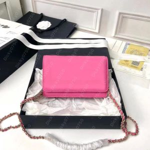 Designer handväska kvinnor crossbody väskor lyxiga axelväskor klaff woc kvinnor mini handväska kaviar läder klassisk cross body messenger kuvert väska plånbok på kedjan