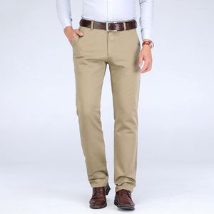Men's Pants Man Trousers Easy Care Formal Business Straight Male Spring Autumn Clothing Khaki Casual Men Chino