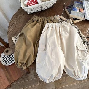 Trousers Kids Pants Overalls Spring and Summer 2023 Korean Style Loose Boys Girls Baby Bloomers Cool Handsome Fashionable 230812