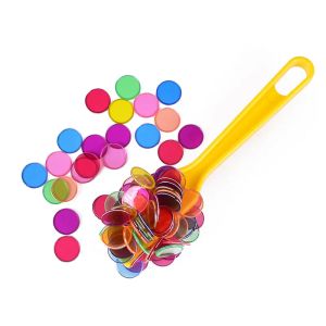 Early Childhood Education Transparent Disc Magnetic Rod Teaching Aids Bingo Chips