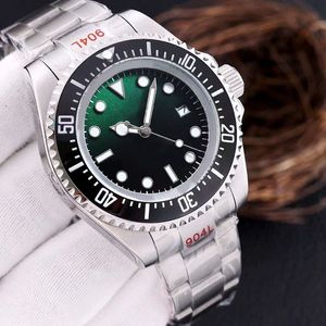 Men's Watch Large Size 44mm Ceramic Waterproof Three Dimensional Scale Ring Glow Top Mechanical Automatic Gradual Green Dial luxury watches 2813 movement