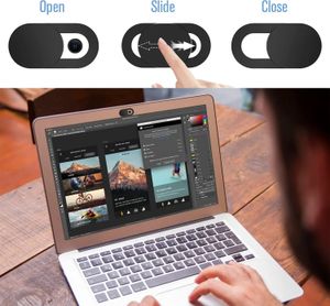 Webkamera omslagsslutar Magnet Slider Plastkameraskydd för iPad -surfplatta Web Laptop PC Camera Mobiltelefonlinser Integritetsklistermärke