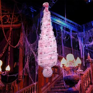 Andra evenemangsfestleveranser 1 PC uppblåsbart falskt lik skrämmande hängande halloween dekor utomhus i väska hallowmas creepy Haunted House Prop 230814