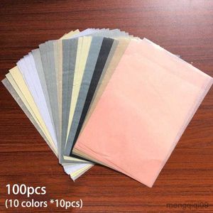 Present Wrap 100 Sheet/Pack 14*21cm Multicolor A5 Tissue Paper For Flowers Packaging Wedding Party Presentförpackningar Diy Craft Paper R230814