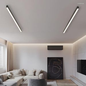 Vägglampor modern minimalistisk led lamp remsa ytmonterad linjär ljus korridor sovrum matsal tak