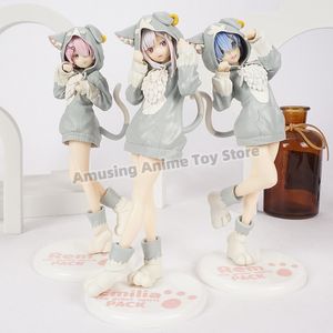 Action Toy Figures Re Life In A Different World From Zero Emilia Rem Ram Puck Starting PVC Figure Model Doll Toys 230814