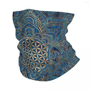 Lenços Mandala Flower of Life em Lotus Bandana Pescoço Garranha Máscara de Marble Estimado Máscara Face Esportes Esportivos ao ar livre adulto durante toda a temporada