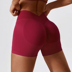 Pantaloncini da donna senza soluzione di continuità sexy scrunch sporty raccoglie buwomen palestra yoga leggings cortome