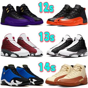 12 basketball shoes Jumpman Mens Brilliant Orange 13 13s High Fieled Purple Black del sol Red Flint Brave obsidian blue 14 14s laney men sneakers Sports trainers