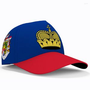 Ball Caps Liechtenstein Baseball gratuito Nome personalizzato Logo Team Li Hats Lie Country Travel Nation Principality Flags Chiefar