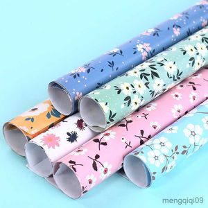 Wrap regalo 2pcs/set 50*70 cm Small Floral Gift Paper Shop Floom Floomer Flowers Birthday Box Book Book Paper R230814