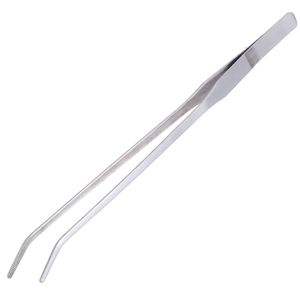 Straight Curve Plant Tweezers Long Tongs Stainless Steel Plant Fish Tank Tweezer Cleaning Clamp Tool 27cm Aquarium Live Tank