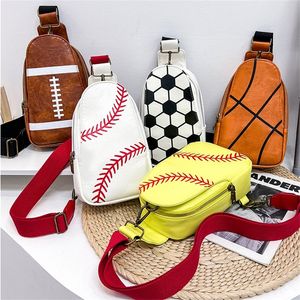 Football Baseball Volleyball Sling Bag Crossbody Shoulder Bag Gym Cycling Travel Hiking Daypack For Men Women