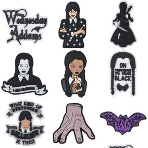 Shoe Parts Accessories 2023 Christmas Decorations Wednesday Thing Hand From Addams Family Ornament Resin Figurine Decor Char Series Randomly