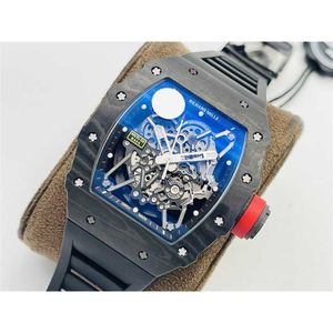 SuperClone ZF Factory Luxury Wristwatch Richa Automical Hollow Out Watch Carbon Fiber RM35-02 Rテープセラミックワインバレルファッショントレンドチョッサー6n