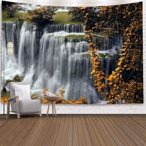 Tapissries Landscape Tapestry Wall Hanging Forest Wall Tapestry Nature Home Decorations For Bedroom Dorm Decor Tapestry Hippie