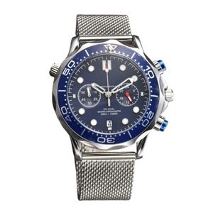 Novos relógios para homens todos os mostradores funcionam relógio de quartzo de alta qualidade marca de luxo relógio cronógrafo acessórios de moda malha cinto de aço masculino relógios de pulso presente 2024