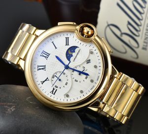 مشاهدة جديدة للأزياء Mens Ament Automatic Quartz Movement Waterproof عالية الجودة ساعة ساعة اليد عرض حزام معدني Simple Luxury Watch AAA0014