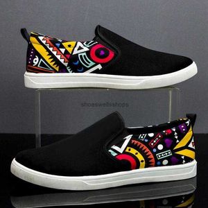 Män skor levererar en pedal casual sneakers platt häl andas fast färg canvas skor vår koreansk version trend mode sko oo1