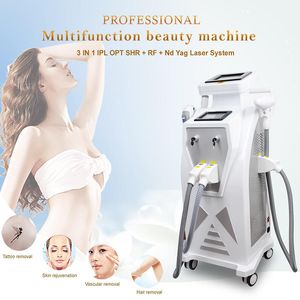 2023 High Quality Professional Multifunction OPT IPL Hair Removal Machine Elight RF Laser IPL Equipment With Three handles and Double Screen for women men body