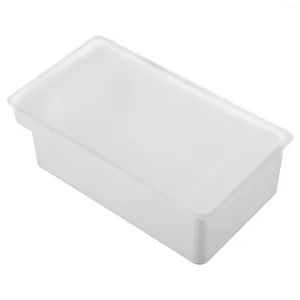 Geschirrsets Plastikbehälter Butterschüssel Deckel Kühlschrank großer Tablett Behälter Bauernhaus -Spender Arbeitsplatte Halter