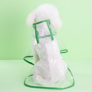 犬のアパレル夏の透明レインコート子犬ペットフード付き防水ジャケット柔らかいPVC小犬用レインウェア猫ヨーキー屋外服