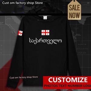 Erkek Hoodies Georgia Georgian Georgian Erkek Hoodie Sakiller Erkek Sweatshirt Street Giyim Giyim Spor giyim Takip Nation Flag Bahar