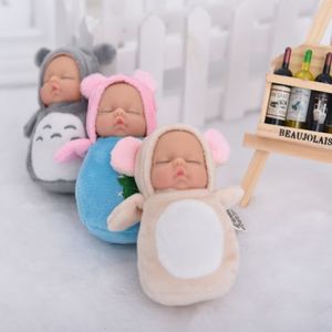 Bebekler küçük kawaii bebek bebekleri peluş bjd bebe bebek yeniden doğan oyuncaklar kolye çocuklar için kızlar Noel hediyesi doldurulmuş pvc çocuklar doğumlu jimel 230814