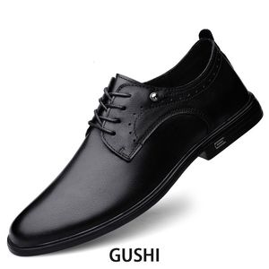 Dress Shoes Natural Skin Fashion Elegant Luxury Classic Lace Up Zapatos De Hombre High Quality Outdoor Footwear 230814