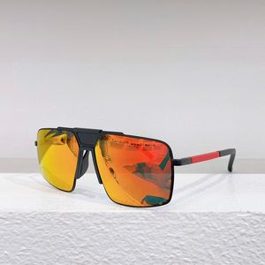 Specchio rosso nero Occhiali da sole oversize per uomo Designer Sunnies Gafas de Sol Designer occhiali da sole sfumature OCCCHIALI DA SOLE UV400 ESECHEA DI PROTEZIONE