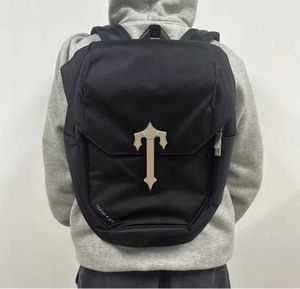 Omuz çantaları tasarımcı naylon trapstar backpack klasik unisex el çantaları siyah şeridi yüksek kaliteli kobra t londra okul çantası moda trend büyük kapasiteli okul çantası