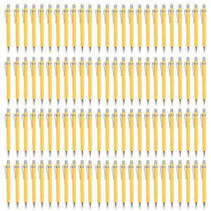 Canetas de balde 100pcs de bambu de madeira caneta de madeira de 1,0 mm de ponta de bala de caneta de caneta de caneta de caneta de caneta de caneta de caneta 230812