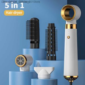 New 5-in-1 professional hair dryer with splash accessories straight and curly comb dual purpose household hair styling tool set Z230815