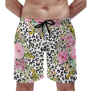 Shorts Shorts Summer Board Elegante Leopard Stampa Sport Pink Pink Floral Pants Short Short Swiming Trunks