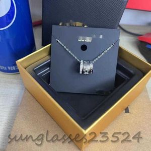 COA-10 Black gold three-ring three-piece necklace C does not fade light luxury striped necklace