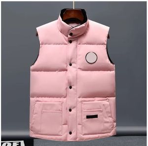 Mens Puffer Designer Europe and America Autumn Winter Down Cotton Vest Men Women Thickened Warm Cold Plus Size Couple Jacket Y2