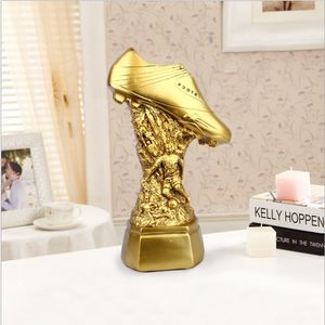 Dekorativa föremål Figurer Gyllene sneakers Harts Home Decoration Harts Crafts Sports Series Trophy Home Decoration Accessories Housewarming Gifts 230814