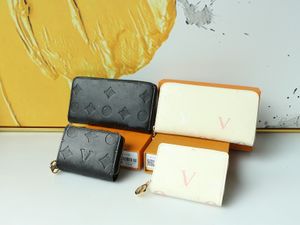 Luxusbeutel Frauen kurze Brieftaschen geprägter Buchstaben Damen Brieftaschen Zippy Long Wallets Coin -Geldbörsen Kreditkartenbeutel große Kapazität Reißverschluss Speicher Brieftaschen Taschenbörsen Geldbörsen