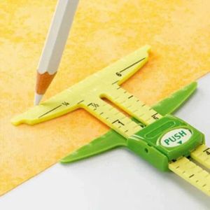 Großhandelssättel Hochwertige 5 -in 1 -Schlupfanzeige mit Nancy Measing Tool Patchwork Tools Lineal Schneiderin Lineal Accessoires für Home LL