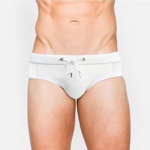 Men's Swimwear Swim Briefs Beach Pants Surfing Bathing Suit Low-waist Sexy Surfboard Transparent Pad Push-up Swimming Swimsuits