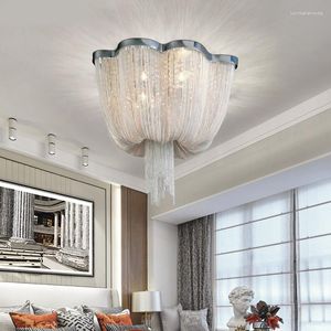 Lampadari moderni lussuoso lampadario a led decorazioni leggero decorazioni in alluminio fluide fluide decorazioni per la camera da letto