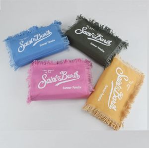 Abendtaschen Hochwertige gedruckte Fransen-Damen Spring-Summer Canvas Reißverschluss Make-up-Tasche kleiner Kupplungsstrand