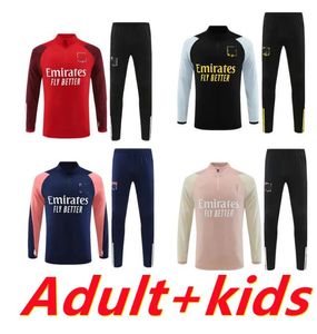 23 24 Lyon soccer tracksuit jacket Survetement 2023 2024 Customized men and kids Lyonnais L.PAQUETA OL AOUAR Football training suit Jogging sets