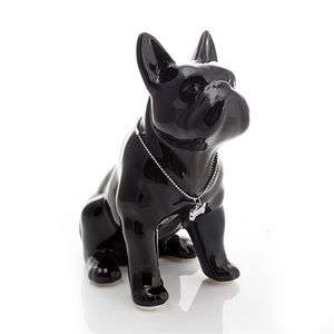 Dekorativa föremål figurer French Bulldog Dog Statue Home Decoration Accessories Craft Objects Ornament Animal Figur Figur Living Room Sculpture 230812